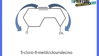 Nomenclatura de Cicloalquinos - Lección Práctica
