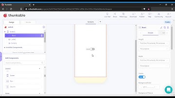 x thunkable Tutorial Switch