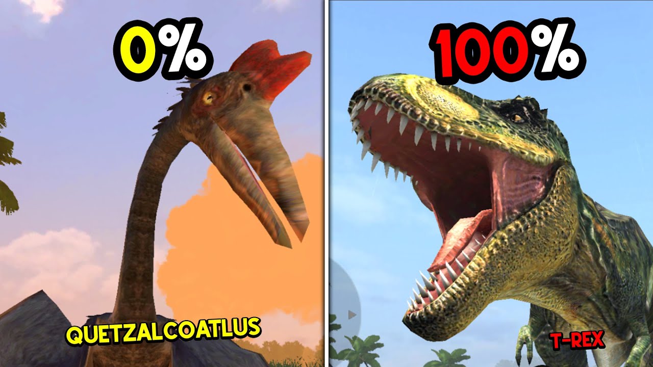 Gue Jadi QUETZALCOATLUS Sampai Dikalahkan T-REX MENAKUTKAN... Jurassic Clash