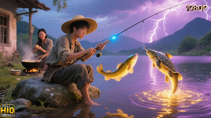 Poor fisherman is actually the fallen Heavenly Emperor—his old rod hooks a dragon and a white tiger!