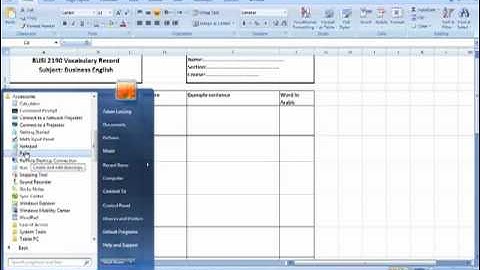 Including Images in the Glossary and Personal Vocabulary Records in MS Excel