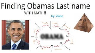I found Obama's LAST NAME using MATH!