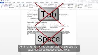 Word 2013 & 2016: Lists, Columns, and Tables of Contents
