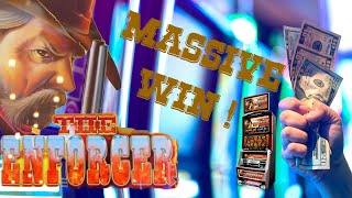 MASSIVE WIN!!!  The Enforcer slot machine  Shoshone Rose Casino