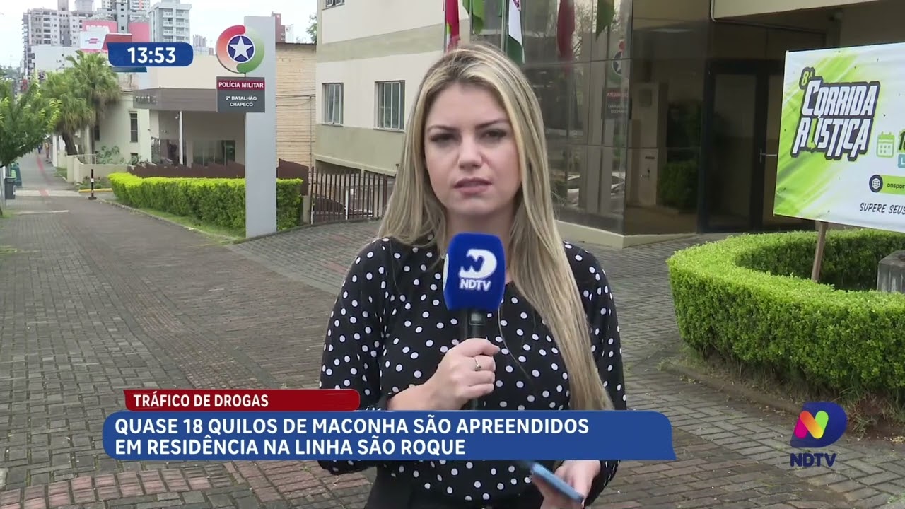 Polícia apreende cerca de 18 quilos de maconha no interior de Chapecó