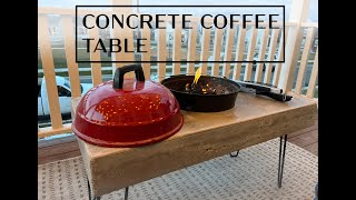 DIY Concrete Coffee Table