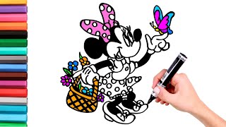 Celebra La Primavera Con Minnie Mouse Dibujos Para Niños