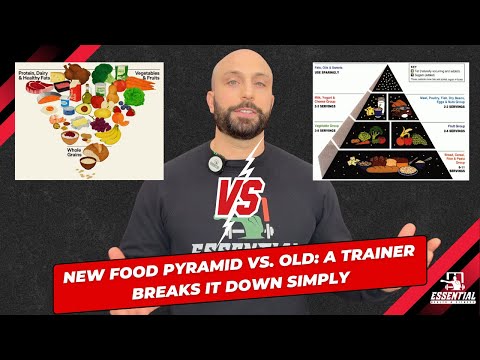 New Food Pyramid VS Old A Trainer Breaks It Down Simply