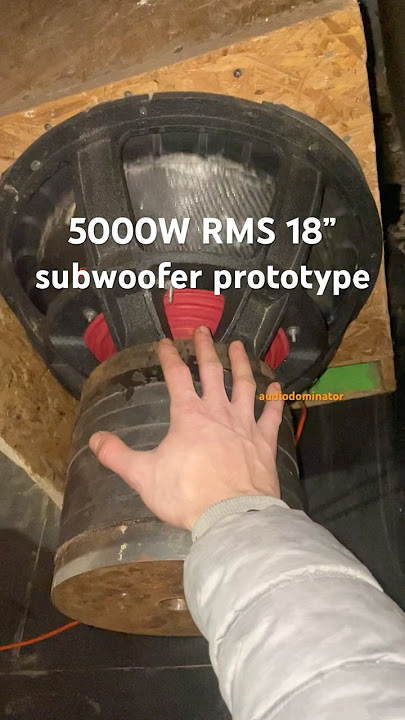 5000W RMS 18” (46cm) SUBWOOFER bass test