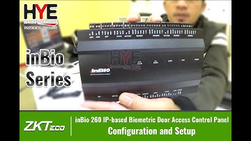 ZKTeco inBio 260 IP-based Biometric Door Access Control Panel Configuration and Setup