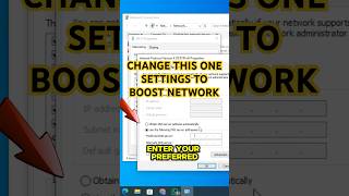 How to change DNS in windows #shorts #networking