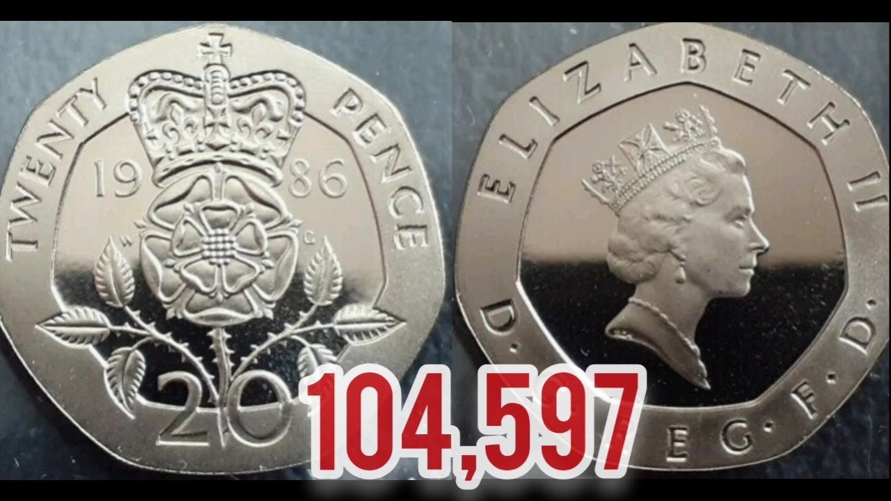 Old Irish coin 20p Horse Twenty Pence 1986 - 2000