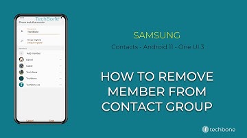 How to Remove Member from Contact group - Samsung Contacts [Android 11 - One UI 3]