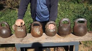 ОБЗОР ЦАРСКИХ ДВУХПУДОВЫХ ГИРЬ REVIEW OF OLD TIME 2 PUDS KETTLEBELLS