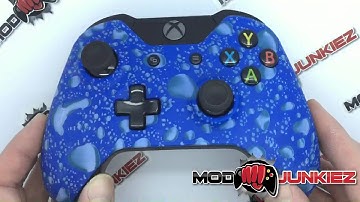 Hydro Dipped RAIN Drops Xbox One Custom Controller - MODJUNKIEZ LLC
