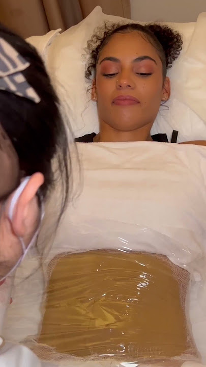 ASMR: Belly Massage with GUASHA and Fire Candle! #shorts