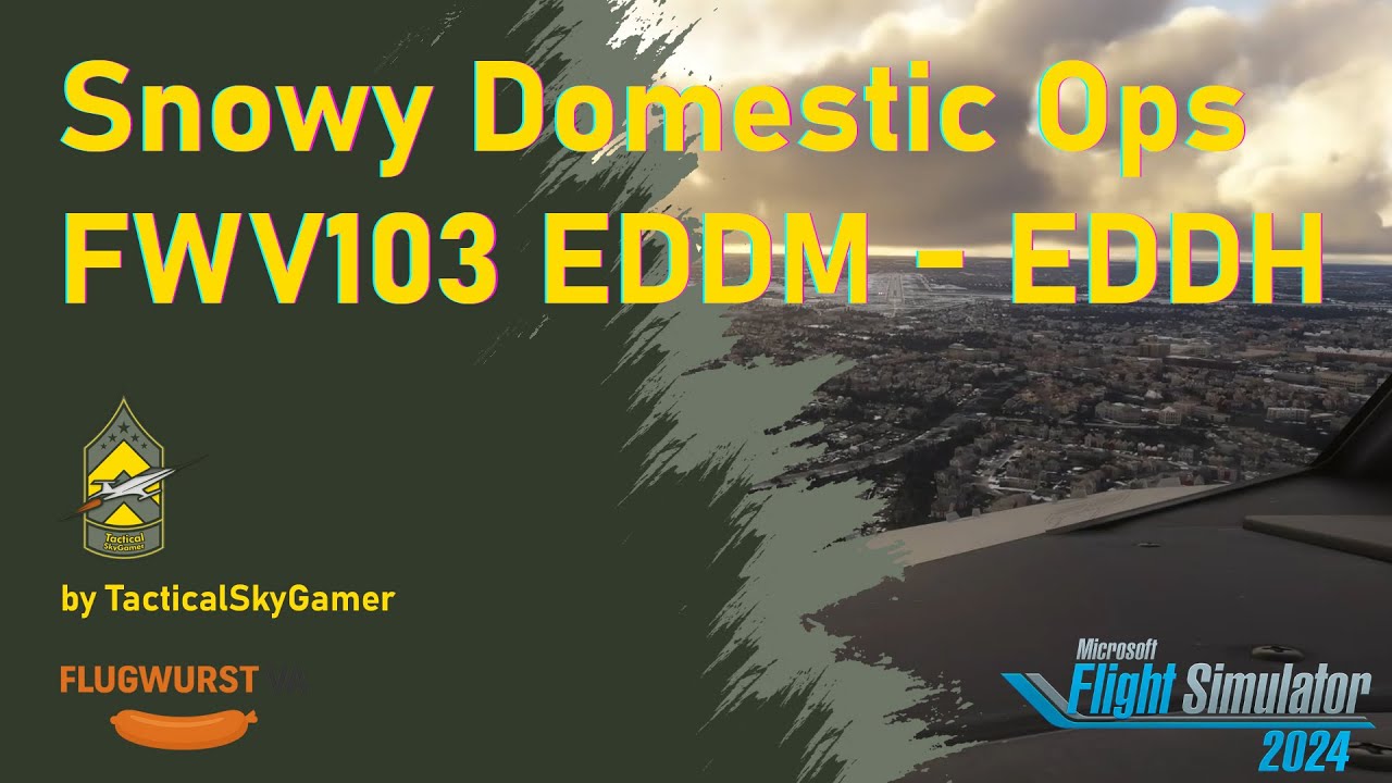 Flugwurst VA ❄️ Domestic Winterflug | PMDG 737-800 | München → Hamburg | 