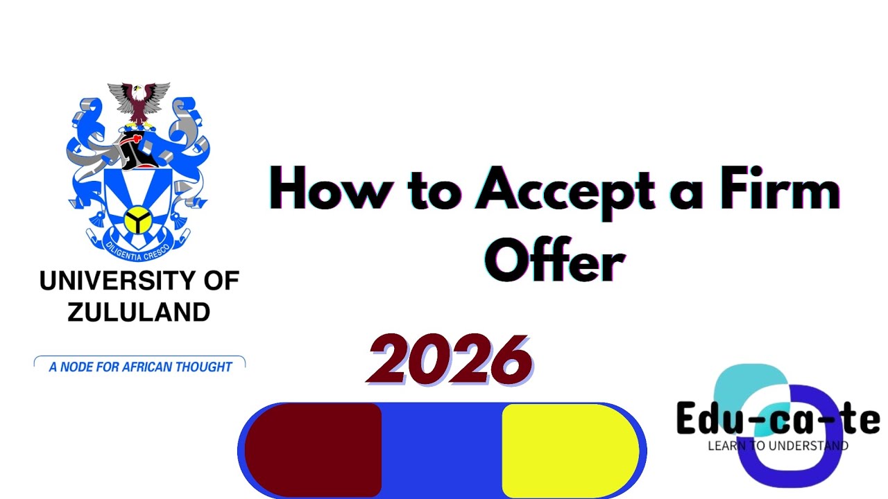 How to Accept Firm Offer (University of Zululand)