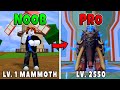 Beating Blox Fruits Using The New Mammoth Fruit!
