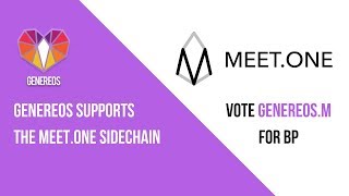 Details GenerEOS Supports Meet One Sidechain, How to Vote and Claim MEET.ONE Airgrab - EP 33 Update