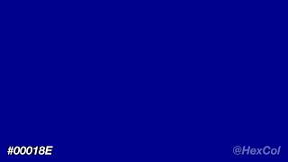 What does #00018E look like | Color Code Preview