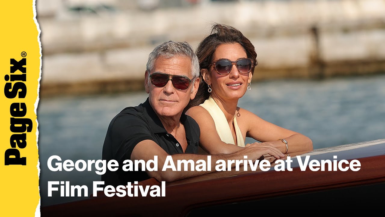 See George and Amal Clooney arrive at the Venice Film Festival 2025