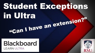 Extend Due Dates and Availability | Blackboard Ultra