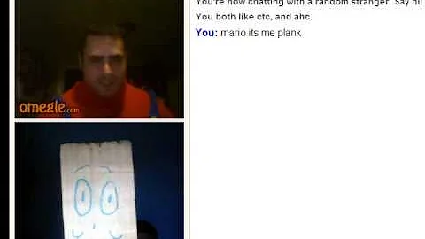 PLANK ON OMEGLE = PLANK MEETS SUPER MARIO