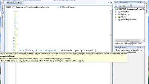 Win Video WPF Dependency Properties