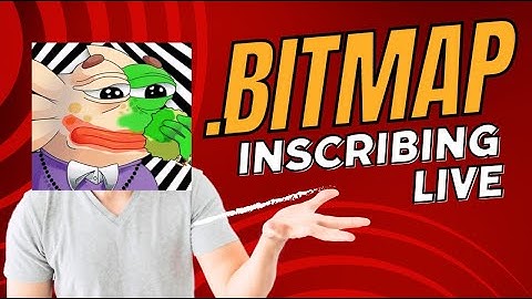 Inscribing .bitmap live. The Bitcoin metaverse! 😱