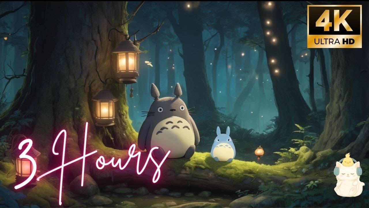 Ghibli Forest Dreamscape – 3 Hours of Soft Ambience for Sleep & Study