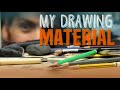 A Tour of my Drawing Material + How to Sharpen your Pencil like a Pro !!