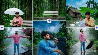 Rainy Season Rain Effect AI Photo Editing in One Click🌧️বর্ষাকালে বৃষ্টি ভেজা Ai ফটো এডিটিং ১ ক্লিকে screenshot 1