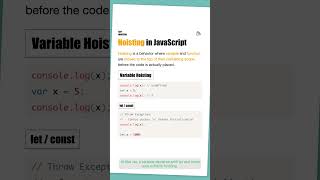 Hoisting in JavaScript