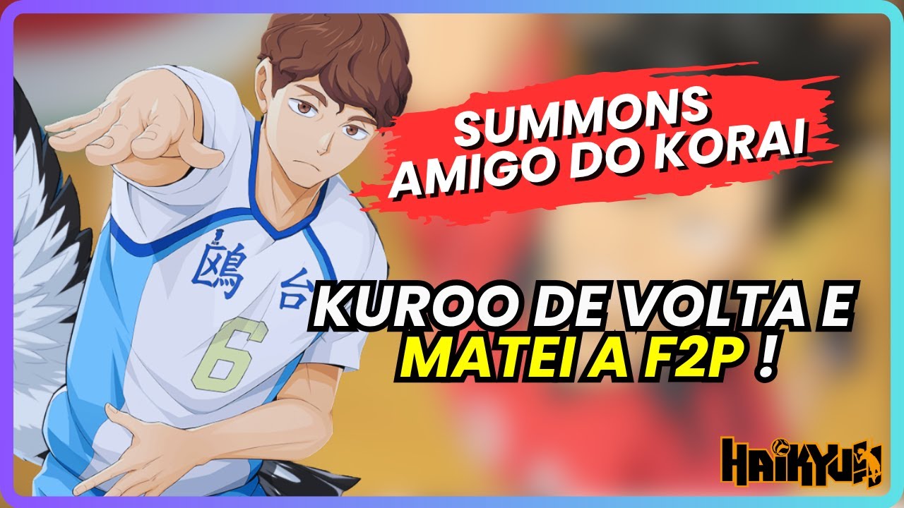 💥 TRAGÉDIA F2P! | SUMMONS NO BANNER DO HIRUGAMI (MATEI MINHA CONTA?) | HAIKYU!! FLY HIGH