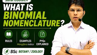 What is Binomial Nomenclature? Rules, Examples & PYQs Explained | BSc Botany / Zoology Safal Edutech