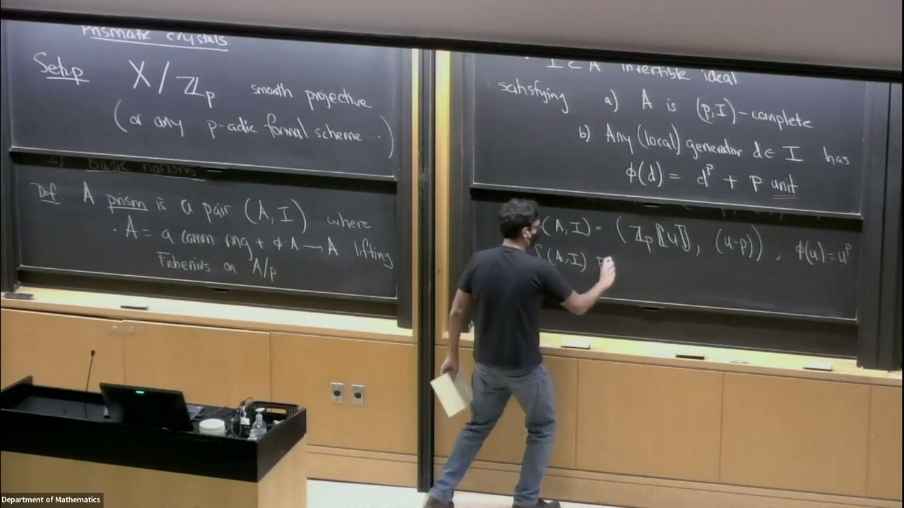 Bhargav Bhatt Prismatic cohomology and applications Crystals YouTube