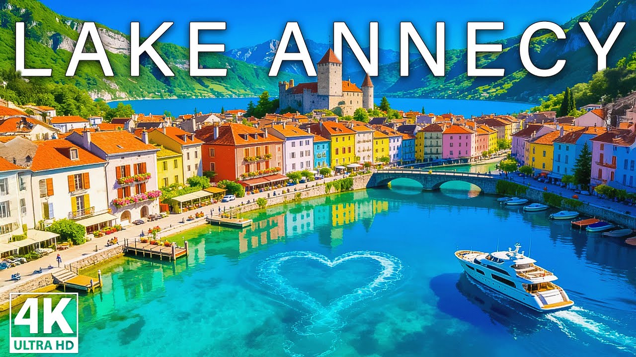 [4K] Lake Annecy 2026 🇫🇷 Crystal Clear Alpine Lake & Mountain Views Aerial Views | Deep House Chill
