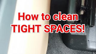 How to clean around seats and tight spaces in your car!