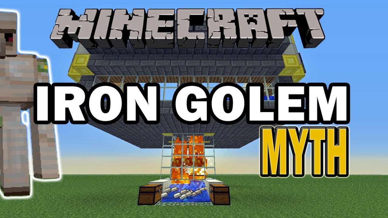 Minecraft Iron Golem Farm Myth - YouTube