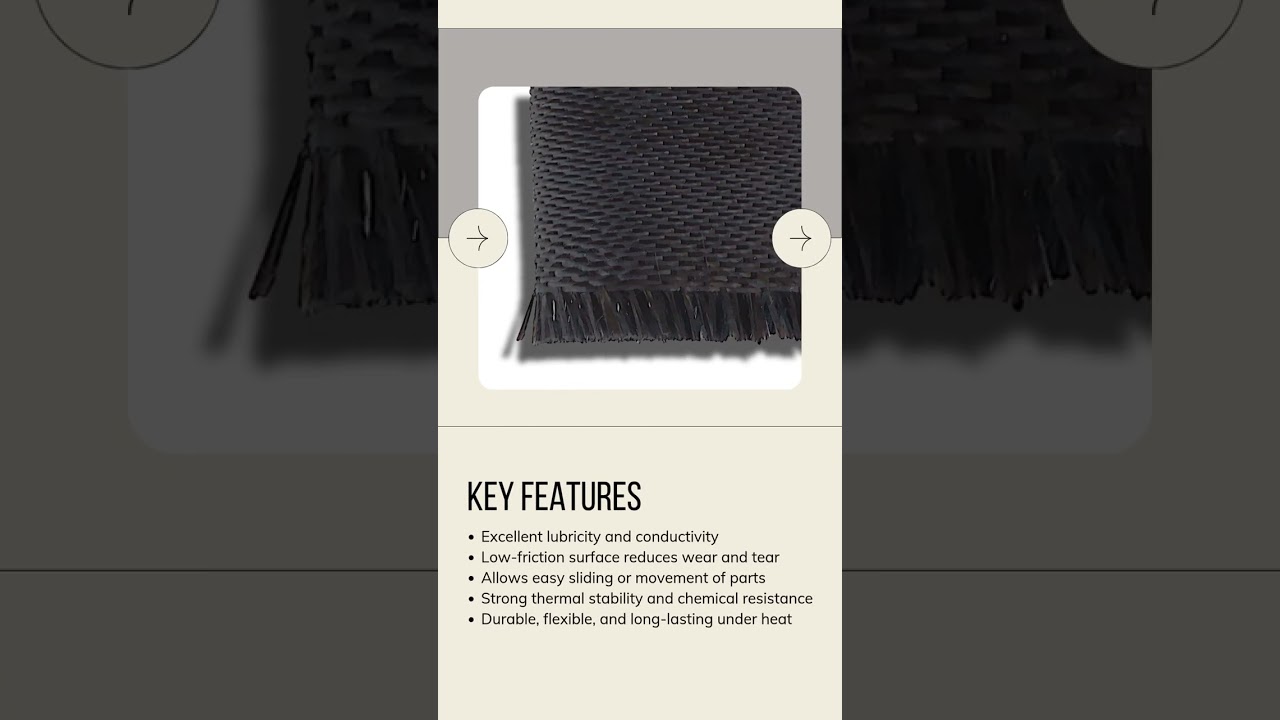 Graphite Coated Fiberglass Fabric — Heat-resistant protection for every industrial need! 🔥🛡️ | DSZ