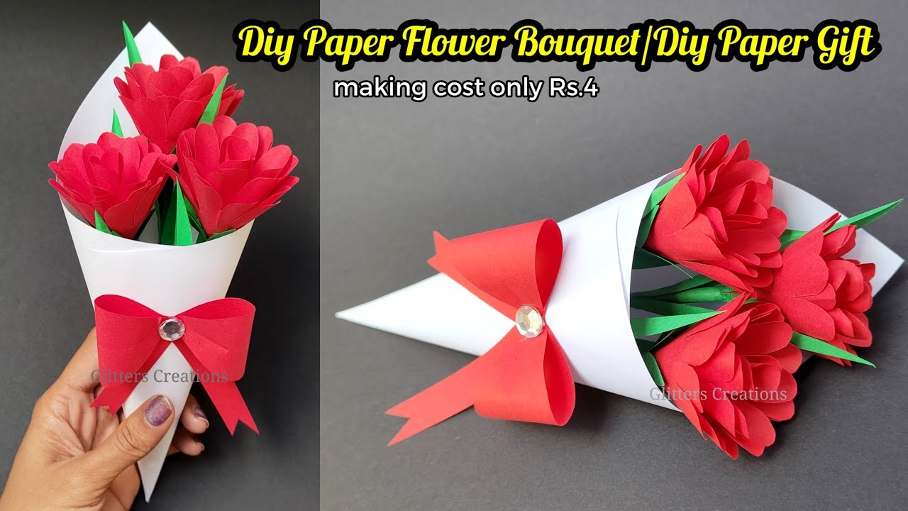 Diy Birthday gift ideas/diy Paper Flower Bouquet/DIY gift ideas/ paper
