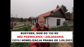 Budynek gospodarczy 150 m2 bez pozwolenia, bez zgłoszenia...