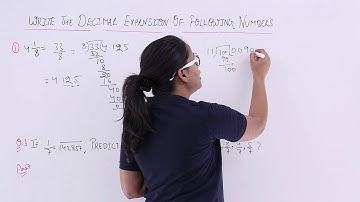 Number System - Decimal Expansion of Rational Numbers