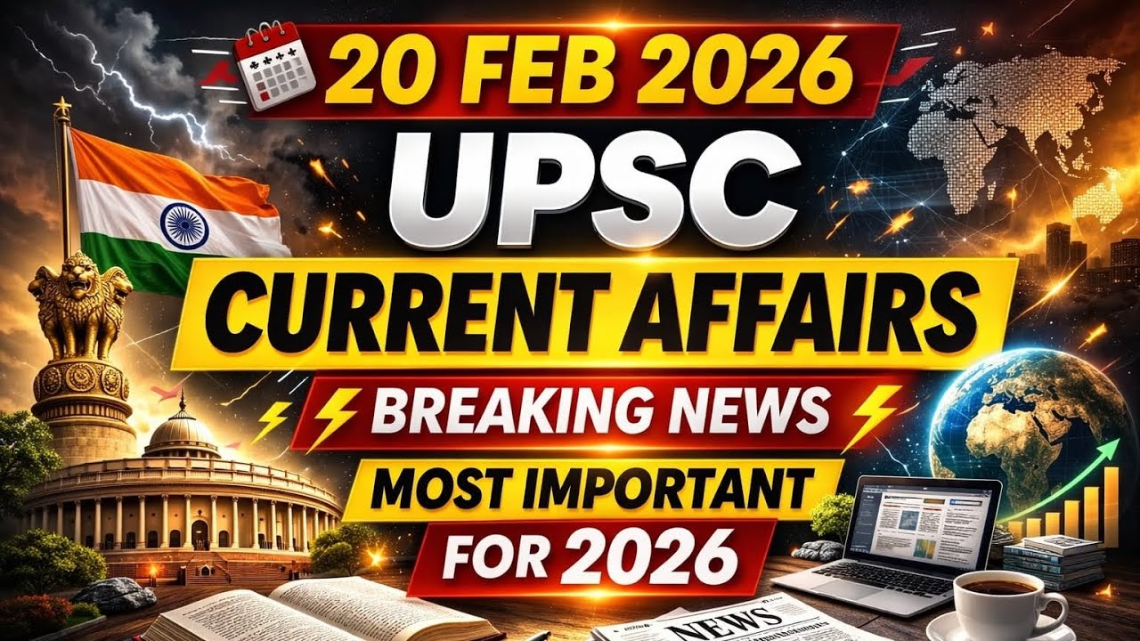 Current Affairs UPSC 20 feb 2026 #upsc #trending - YouTube