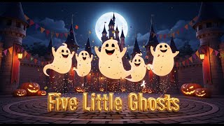 Five Little Ghosts | Calm Down & Sleep Song | Gentle Halloween Lullaby for Babies screenshot 5