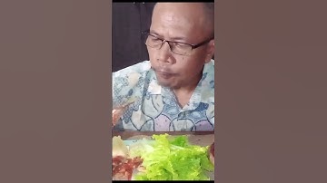 mukbang singkong rebus lalapan sambal terasi