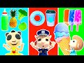 Kids Pretend Play Fruit Ice Cream Challenge & Yummy Food Rescue Team | Baby Cartoon & Nursery Rhymes