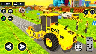 From Dirt to Road | Dump Truck & Excavator & Machines | Road Construction Simulator Android 3D Game screenshot 2