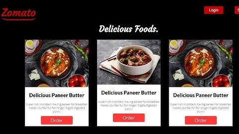Food Website Using HTML CSS In Hindi | How To Make Website Using HTML CSS In Hindi